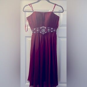 May Queen Burgundy Formal Party Dress